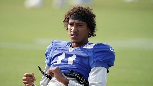 Los Angeles Rams receiver Josh Reynolds (4) during training camp at Cal Lutheran University.